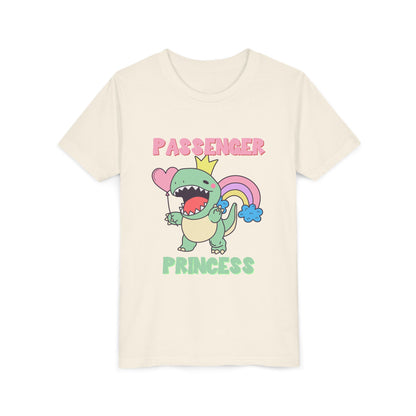 Passenger Princess Rex Youth Size T-Shirt for kids who love dinosaurs