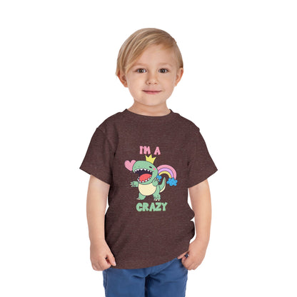 Crazy Cretaceous Cutie Toddler Size T-Shirt for kids who love dinosaurs