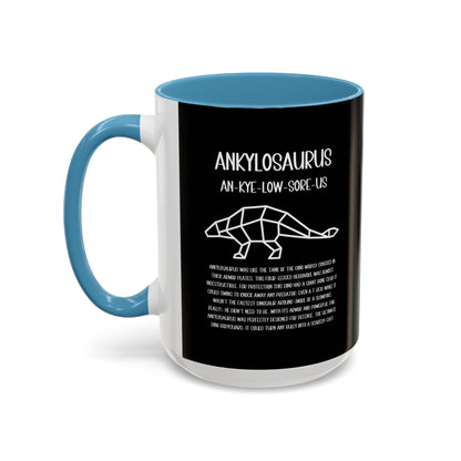 Polygon Ankylosaurus Mug with Detailed White Graphic Amazing Gift for the Dino Lovers in your life