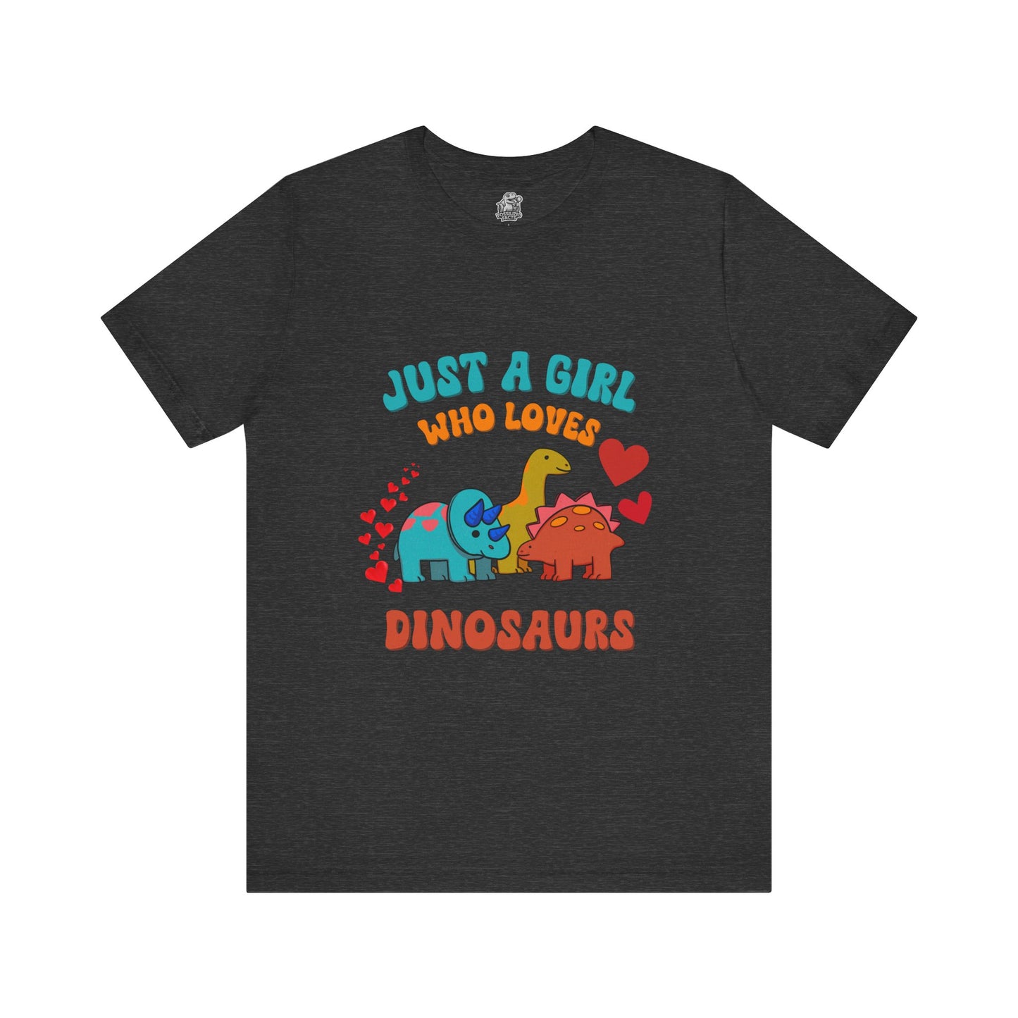 Retro - Just a Girl Who Loves Dinosaurs Unisex T-Shirt – Perfect for Dino Enthusiasts