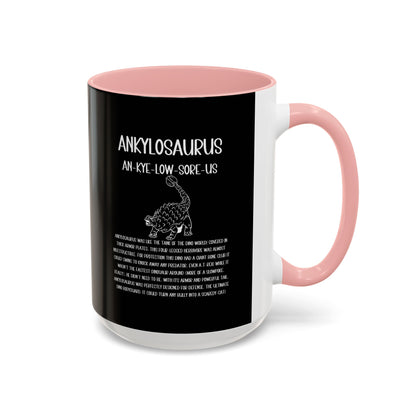 Defensive Ankylosaurus Mug with Detailed White Graphic Amazing Gift for the Dino Lovers in your life