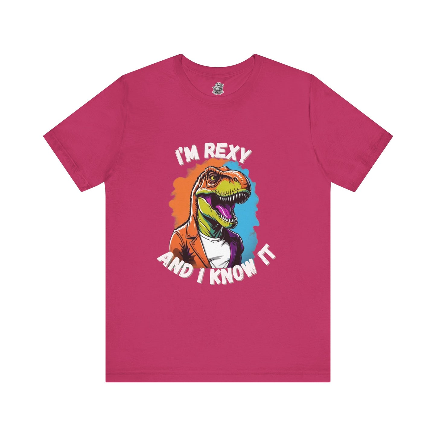 Vibrant Rex – I’m Rexy and I Know It Unisex T-Shirt with Bold Colors & T-Rex Swagger Unisex