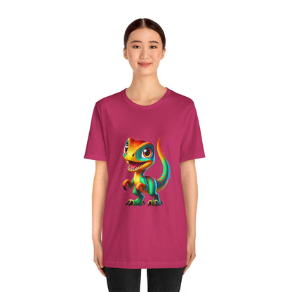 Cutie Raptor- Unisex Jersey Short Sleeve Tee Super Comfy Dino T-Shirt Gift