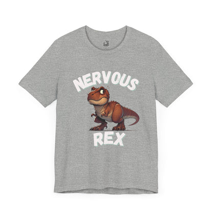 Tough and Nervous Rex Unisex T-Shirt – Funny & Adorable Unisex Dino Tee for Every Occasion