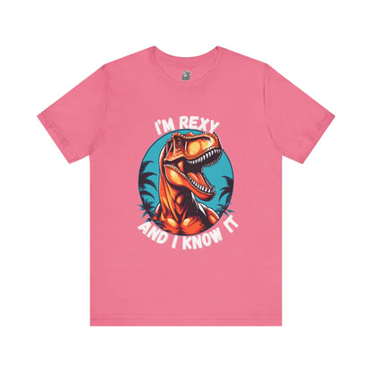 I’m Rexy and I Know It Unisex T-Shirt – Bold & Fun T-Rex Design for Dinosaur Fans Moden Style