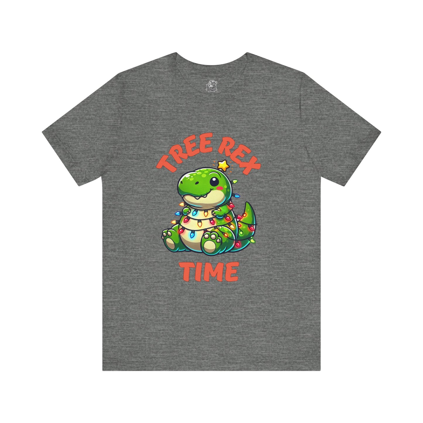 Tree Rex Time Merry Christmas Larry- Unisex Jersey Short Sleeve Tee Super Comfy Dino T-Shirt Gift