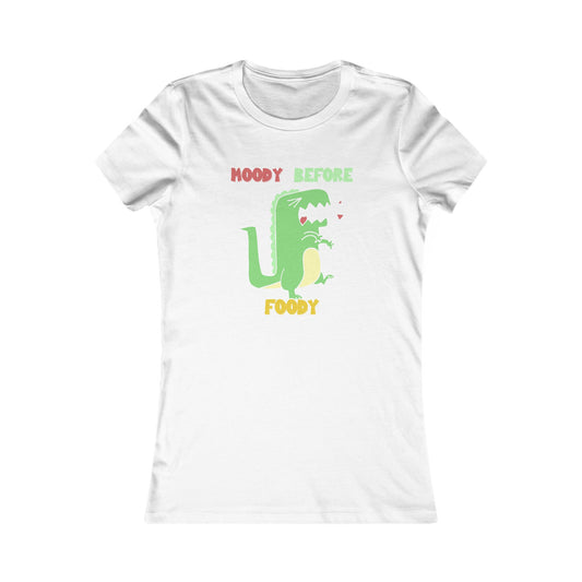Moody Before Foody Cute Dino T Shirt