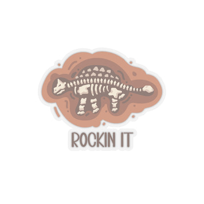 Rockin It - Ankylosaurus - Amazing Kiss-Cut Sticker Gift to dino decorate any surface