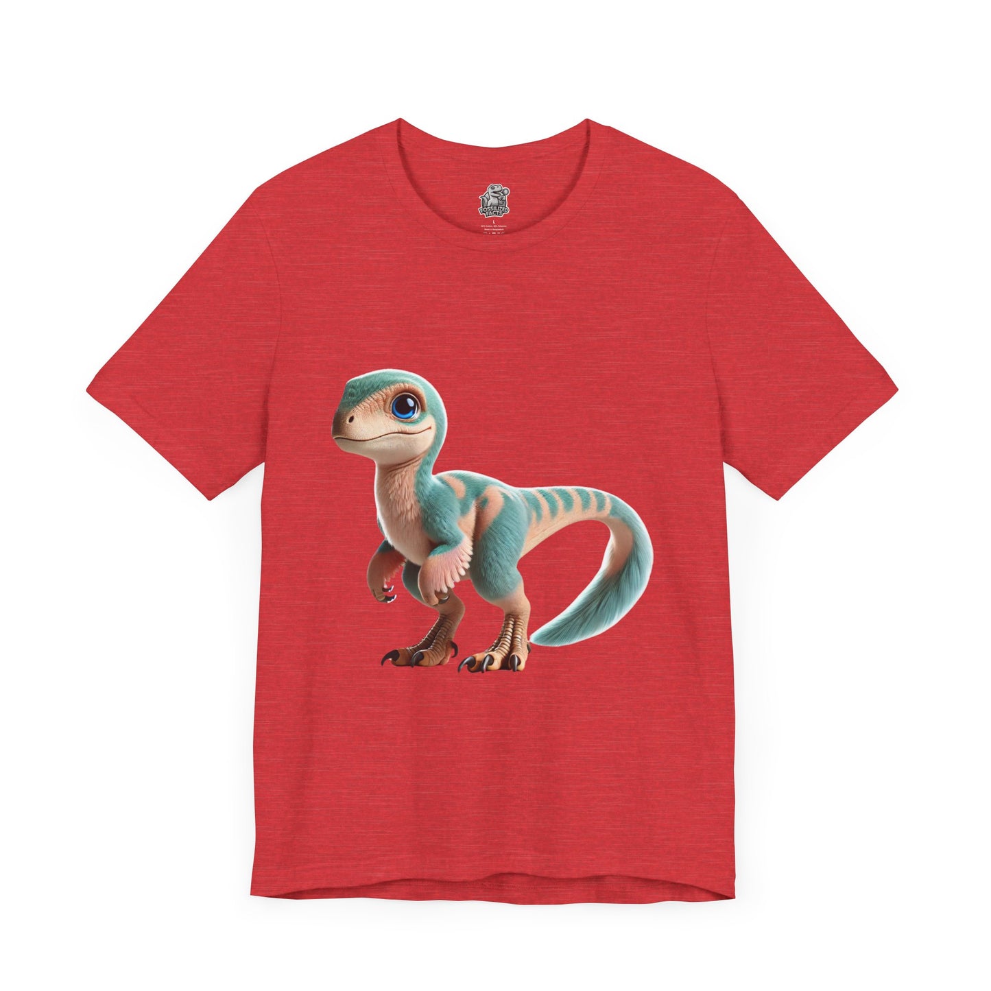 Pastel Velociraptor - Unisex Jersey Short Sleeve Tee Super Comfy Dino T-Shirt Gift