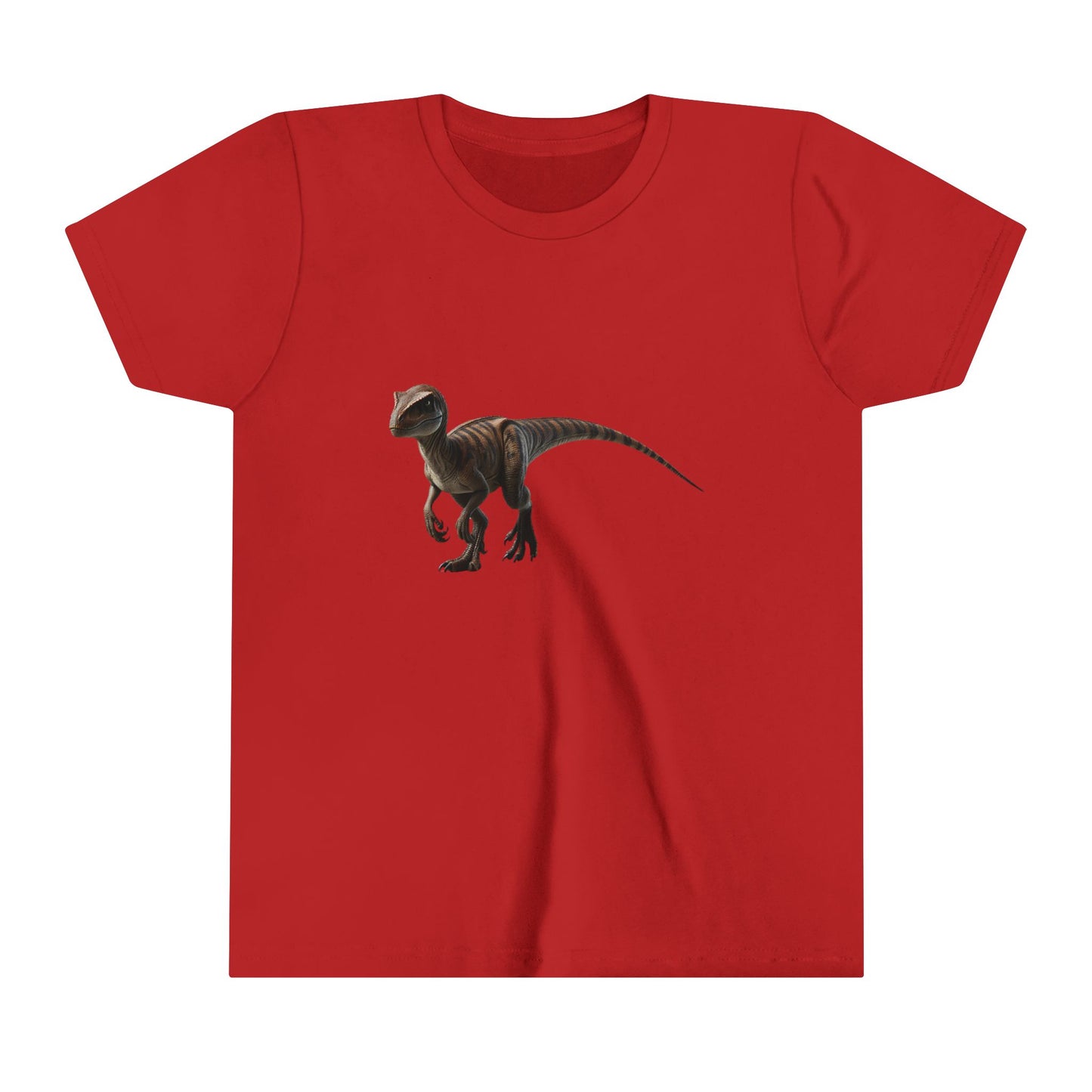 Youth Playful Velociraptor Tee – Bring Dino Adventure to Your Day! 🦖 - Unisex Jersey Short Sleeve Tee Super Comfy Dino T-Shirt Gift