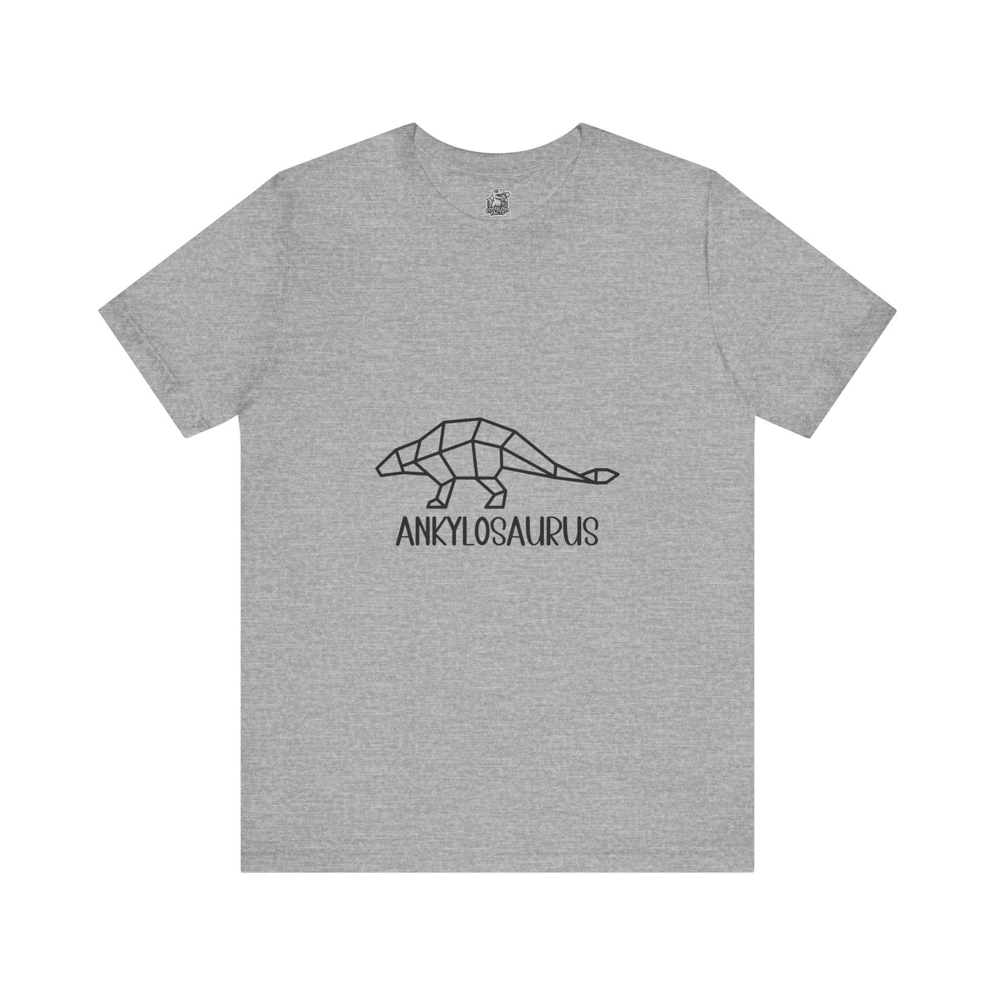 Polygon Ankylosaurus Black Graphic - Unisex Jersey Short Sleeve Tee Super Comfy Dino T-Shirt Gift