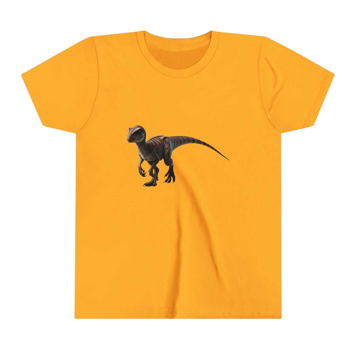 Youth Playful Velociraptor Tee – Bring Dino Adventure to Your Day! 🦖 - Unisex Jersey Short Sleeve Tee Super Comfy Dino T-Shirt Gift