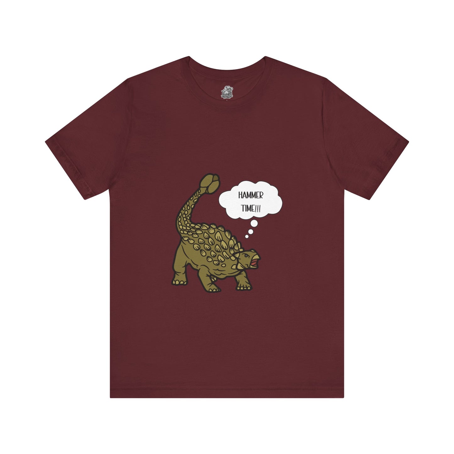 Ankylosaurus Hammer Time Graphic - Unisex Jersey Short Sleeve Tee Super Comfy Dino T-Shirt Gift