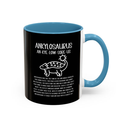 Cute Ankylosaurus Mug with Detailed White Graphic Amazing Gift for the Dino Lovers in your life