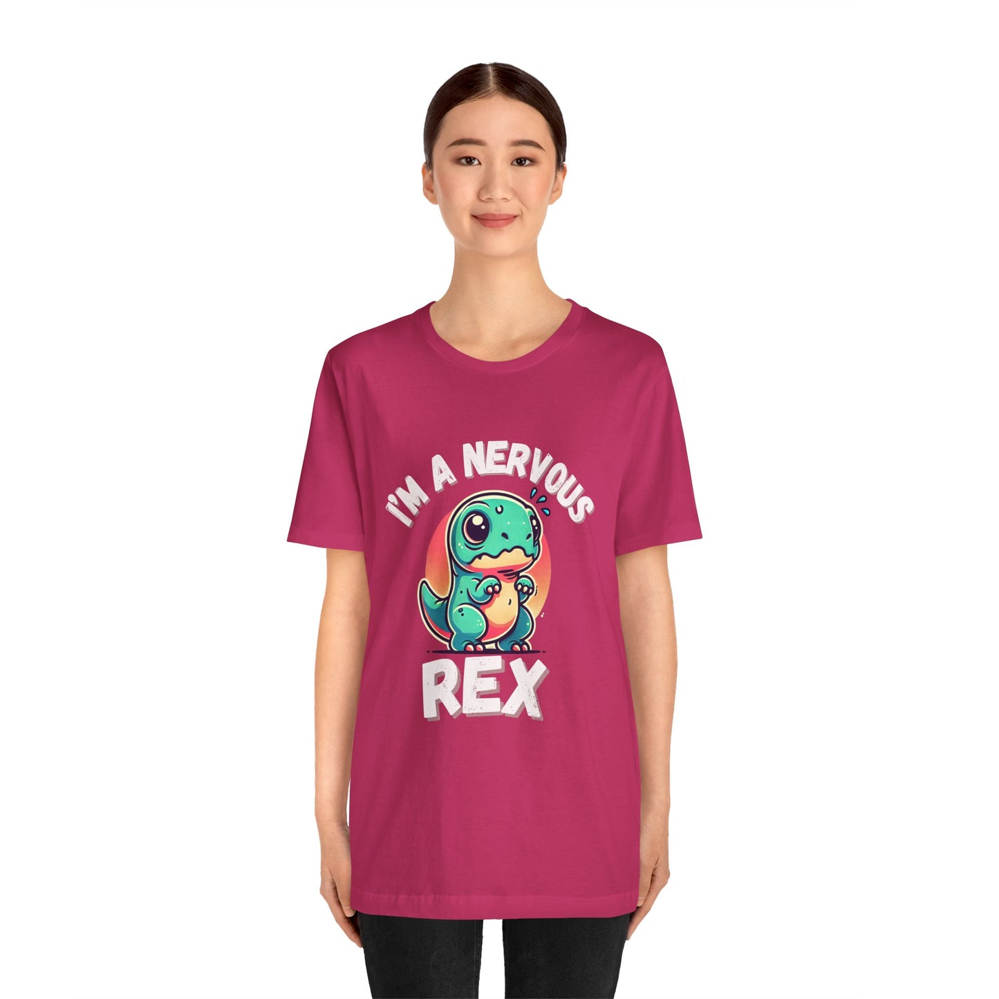 I’m a Nervous Rex Unisex T-Shirt – Cute & Funny Dinosaur Design for Dino Lovers