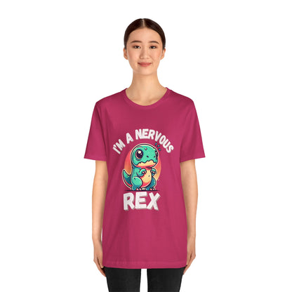 I’m a Nervous Rex Unisex T-Shirt – Cute & Funny Dinosaur Design for Dino Lovers