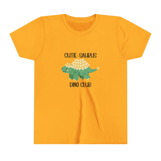 Ankylosaurus Cutie Saurus Dino Club Green - Black Graphic - Unisex Jersey Short Sleeve Tee Super Comfy Dino T-Shirt Gift