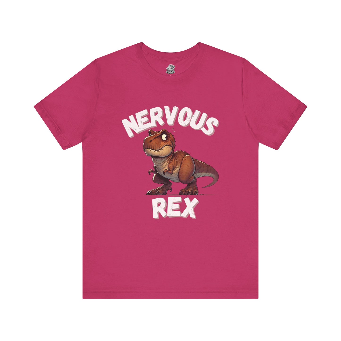 Tough and Nervous Rex Unisex T-Shirt – Funny & Adorable Unisex Dino Tee for Every Occasion