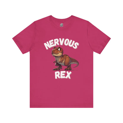 Tough and Nervous Rex Unisex T-Shirt – Funny & Adorable Unisex Dino Tee for Every Occasion