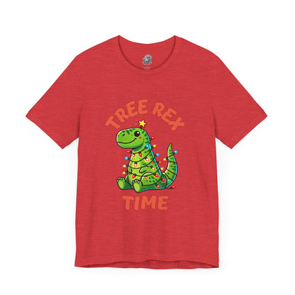 Tree Rex Time Christmas Devan - Unisex Jersey Short Sleeve Tee Super Comfy Dino T-Shirt Gift