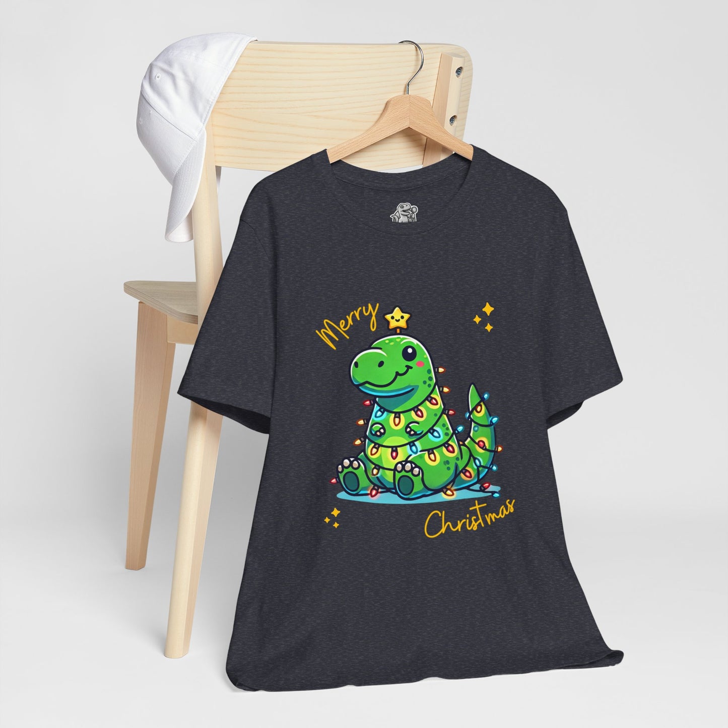 Tree Rex Merry Christmas Jerry - Unisex Jersey Short Sleeve Tee Super Comfy Dino T-Shirt Gift