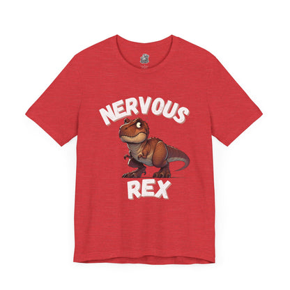 Tough and Nervous Rex Unisex T-Shirt – Funny & Adorable Unisex Dino Tee for Every Occasion