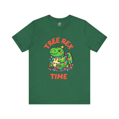 Tree Rex Time Christmas Kerry - Unisex Jersey Short Sleeve Tee Super Comfy Dino T-Shirt Gift