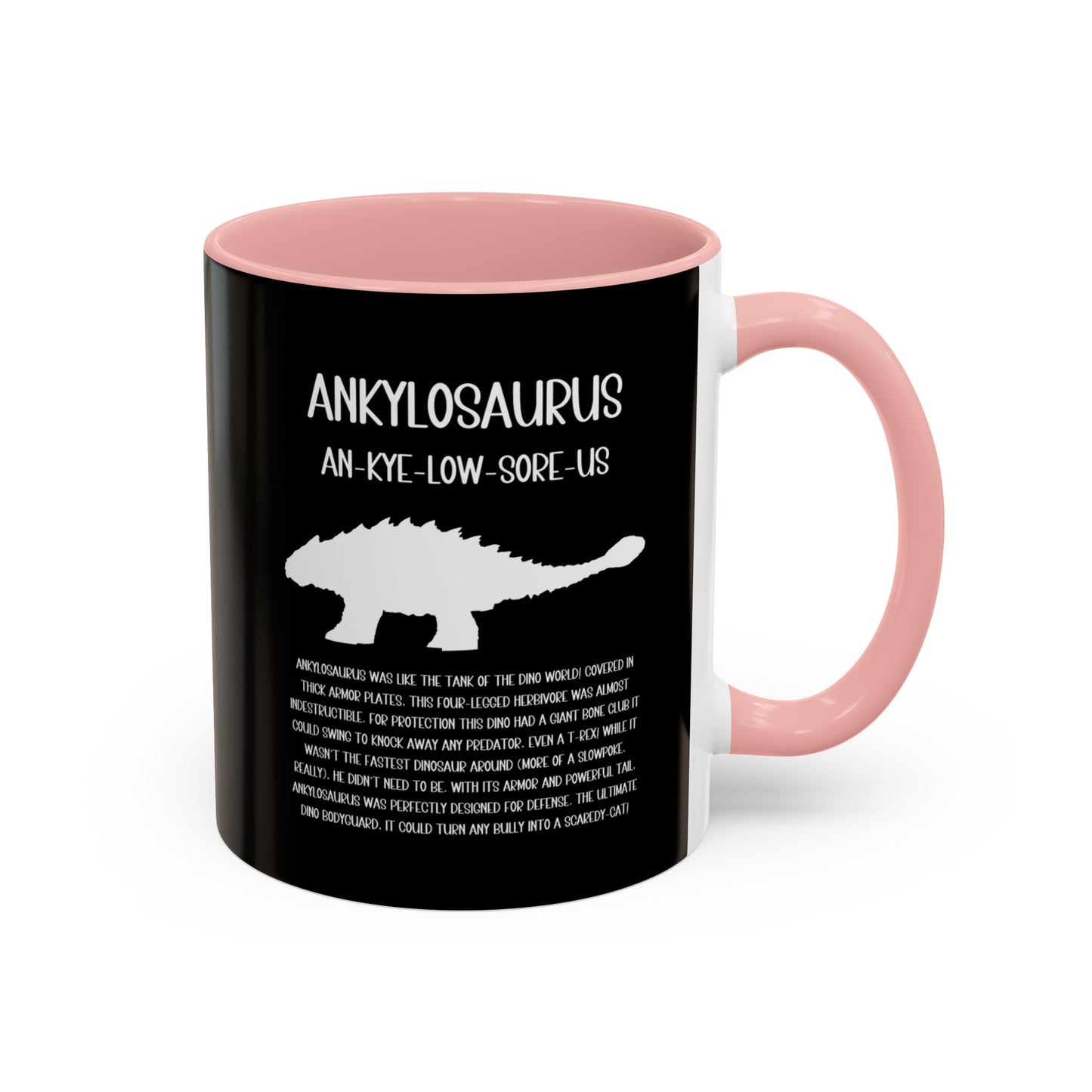 Ankylosaurus Mug with Detailed White Graphic Amazing Gift for the Dino Lovers in your life