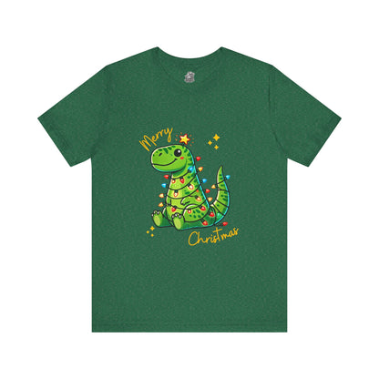 Tree Rex Merry Christmas Devan - Unisex Jersey Short Sleeve Tee Super Comfy Dino T-Shirt Gift