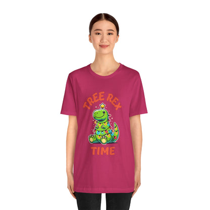 Tree Rex Time Christmas Martin - Unisex Jersey Short Sleeve Tee Super Comfy Dino T-Shirt Gift