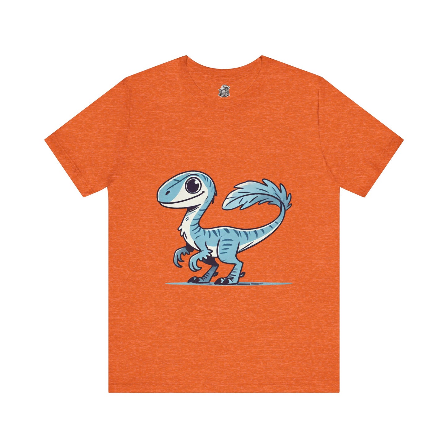 Charming Blue Velociraptor Tee – Cool Dino Style with a Playful Twist! 🦖💙❄️ - Unisex Jersey Short Sleeve Tee Super Comfy Dino T-Shirt Gift