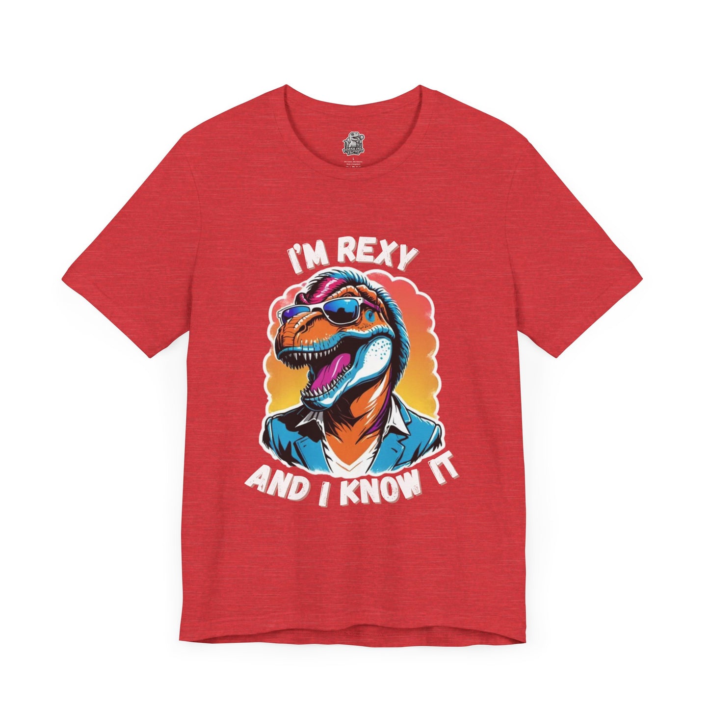 Swagger Rex – I’m Rexy and I Know It Unisex T-Shirt with Cool Sunglasses & Retro Style