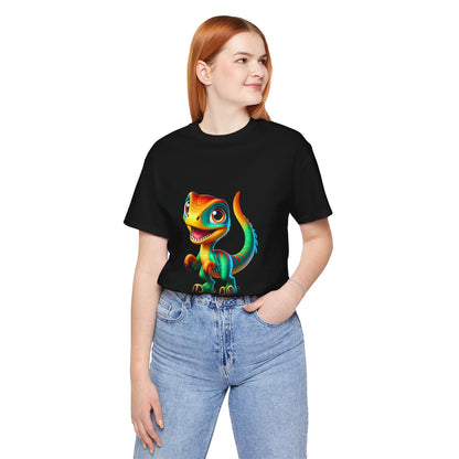 Cutie Raptor- Unisex Jersey Short Sleeve Tee Super Comfy Dino T-Shirt Gift