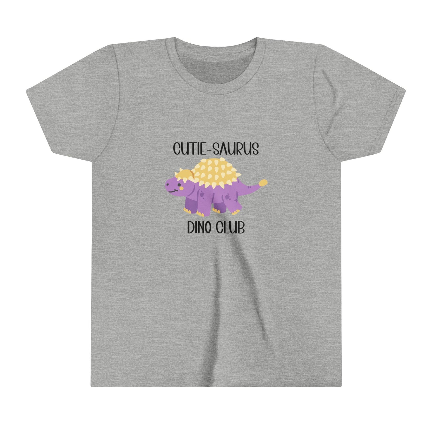 Ankylosaurus Cutie Saurus Dino Club Purple - Black Graphic - Unisex Jersey Short Sleeve Tee Super Comfy Dino T-Shirt Gift