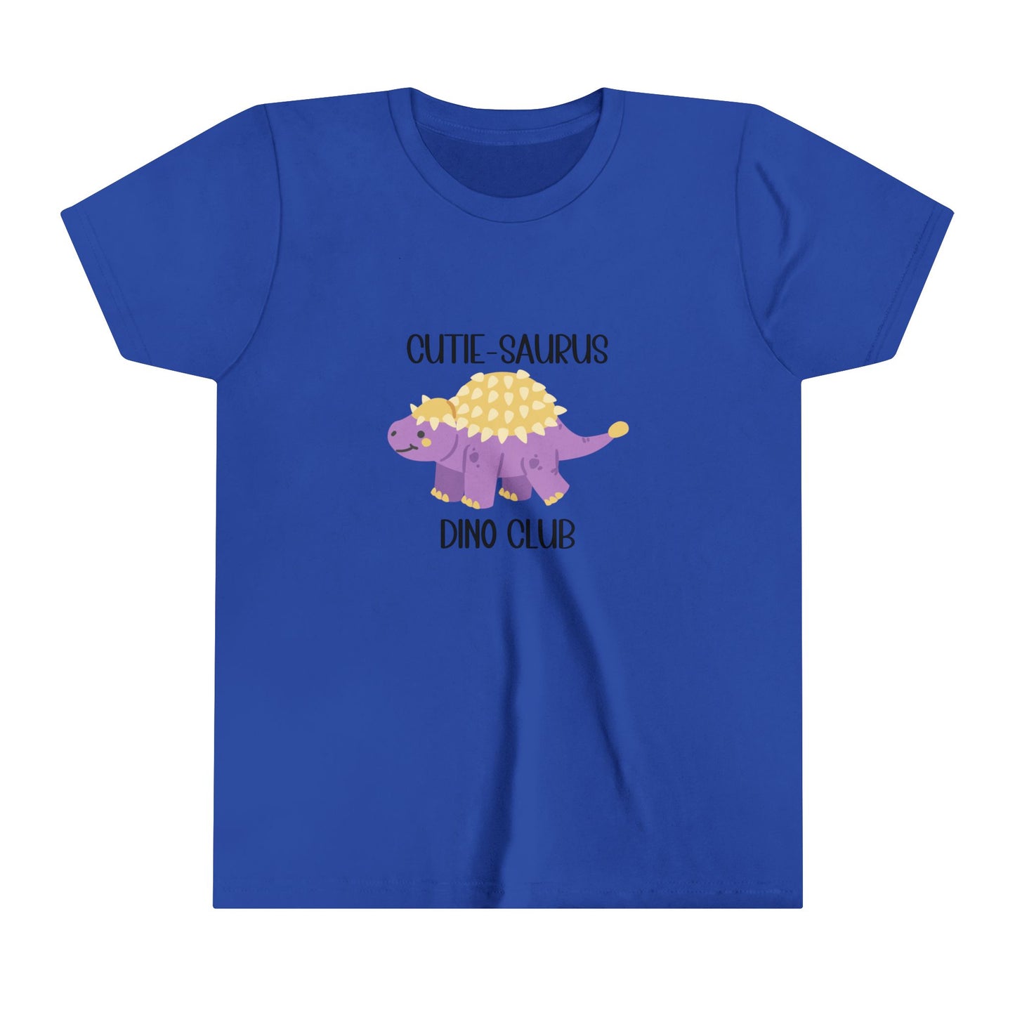 Ankylosaurus Cutie Saurus Dino Club Purple - Black Graphic - Unisex Jersey Short Sleeve Tee Super Comfy Dino T-Shirt Gift