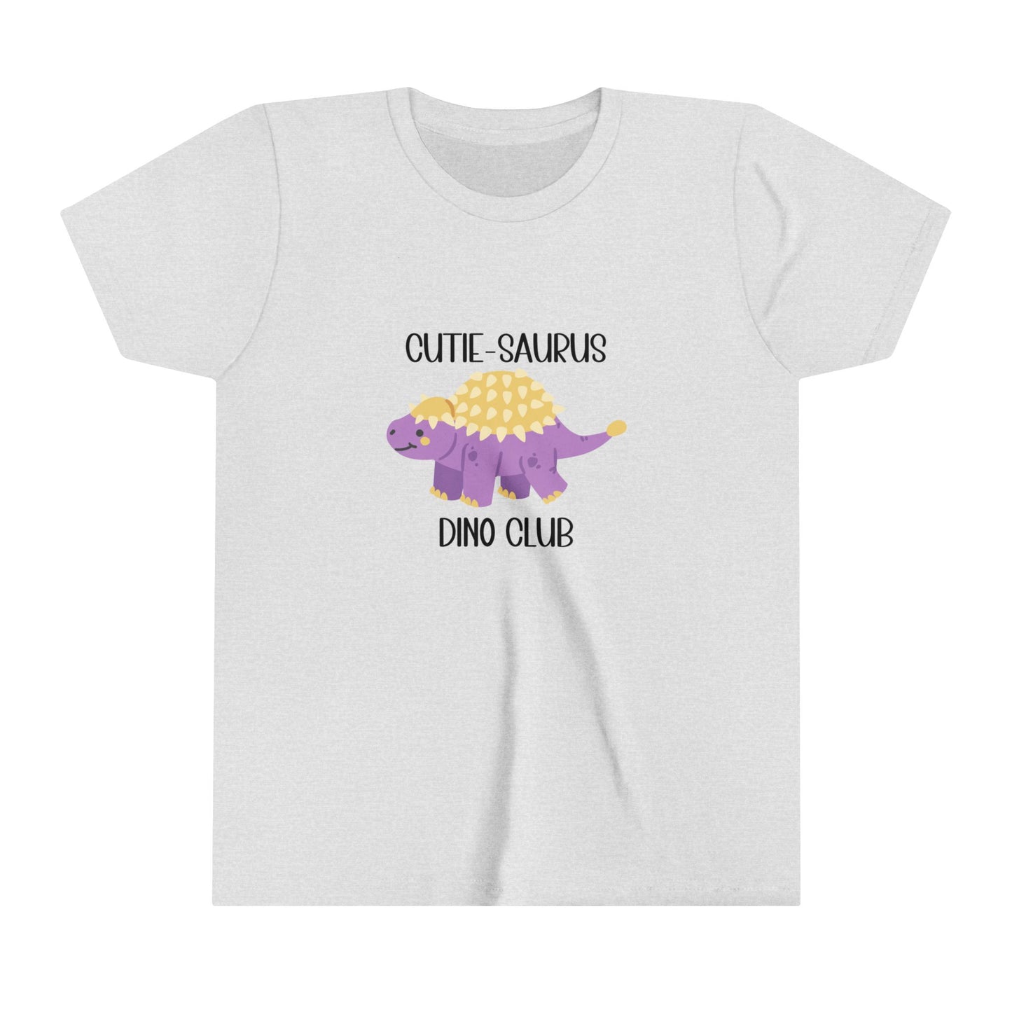 Ankylosaurus Cutie Saurus Dino Club Purple - Black Graphic - Unisex Jersey Short Sleeve Tee Super Comfy Dino T-Shirt Gift