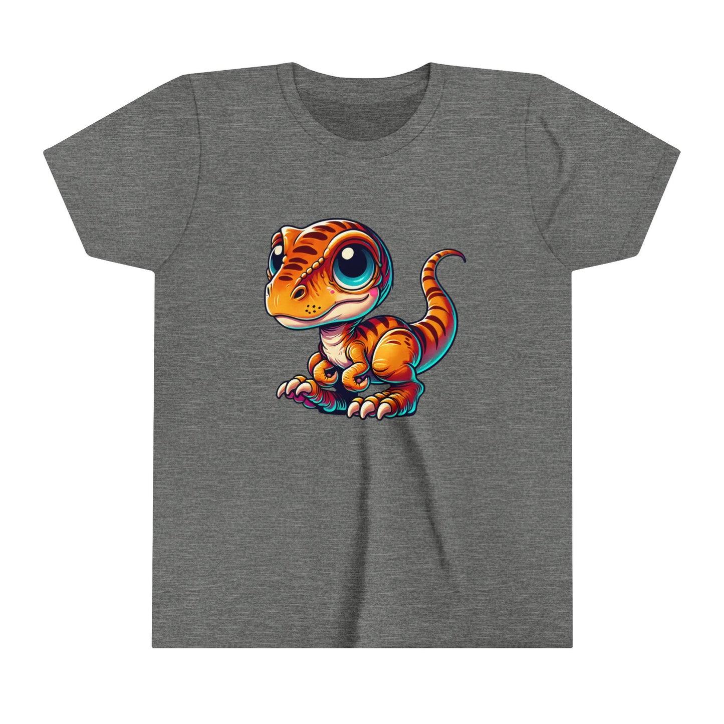 Youth Adorable Orange Baby Dinosaur Plush – Perfect for Kids and Dino Fans! - Unisex Jersey Short Sleeve Tee Super Comfy Dino T-Shirt Gift