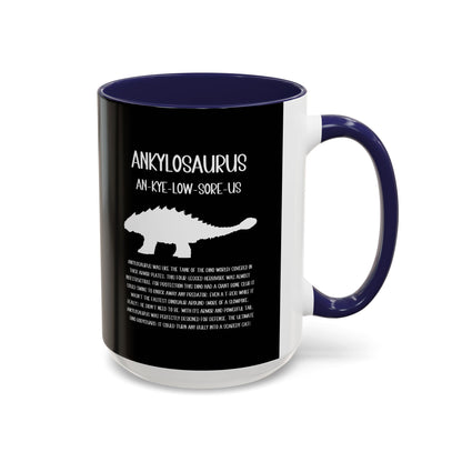 Ankylosaurus Mug with Detailed White Graphic Amazing Gift for the Dino Lovers in your life