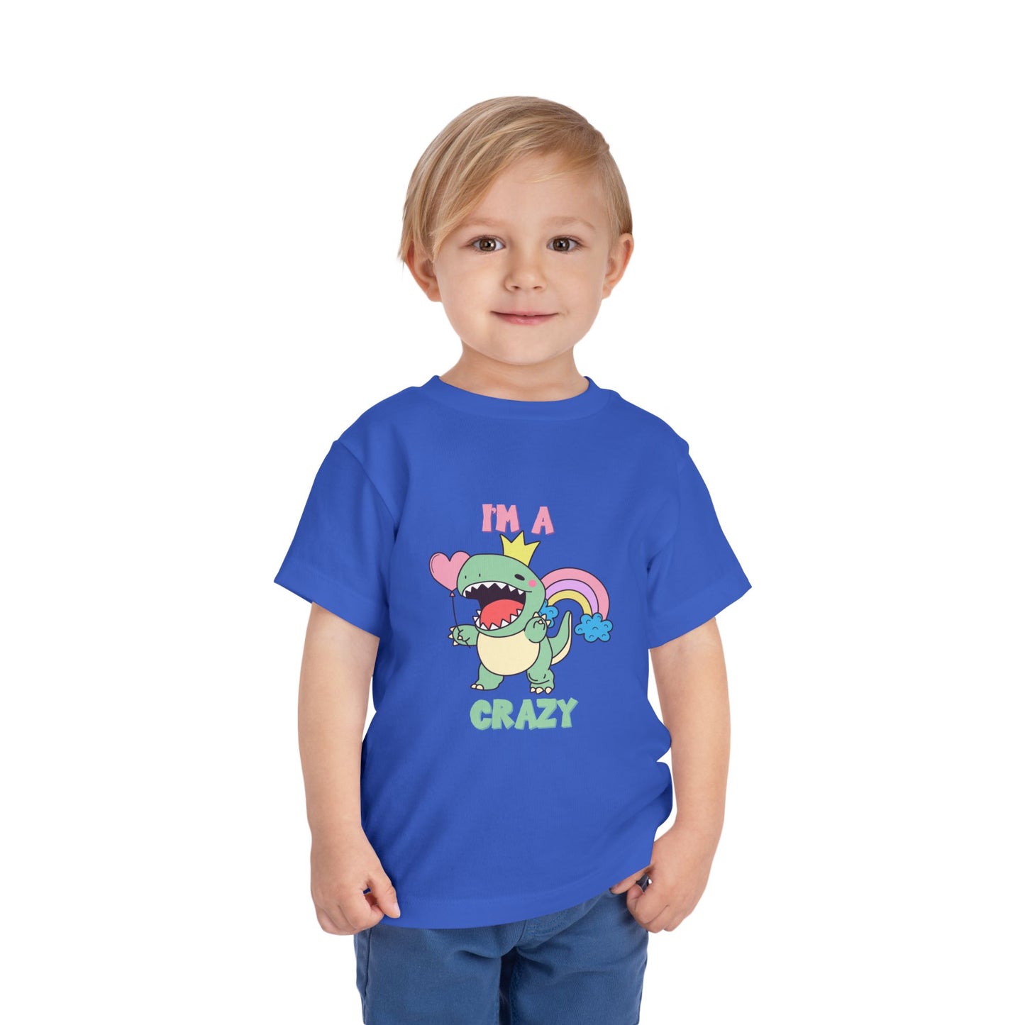 Crazy Cretaceous Cutie Toddler Size T-Shirt for kids who love dinosaurs