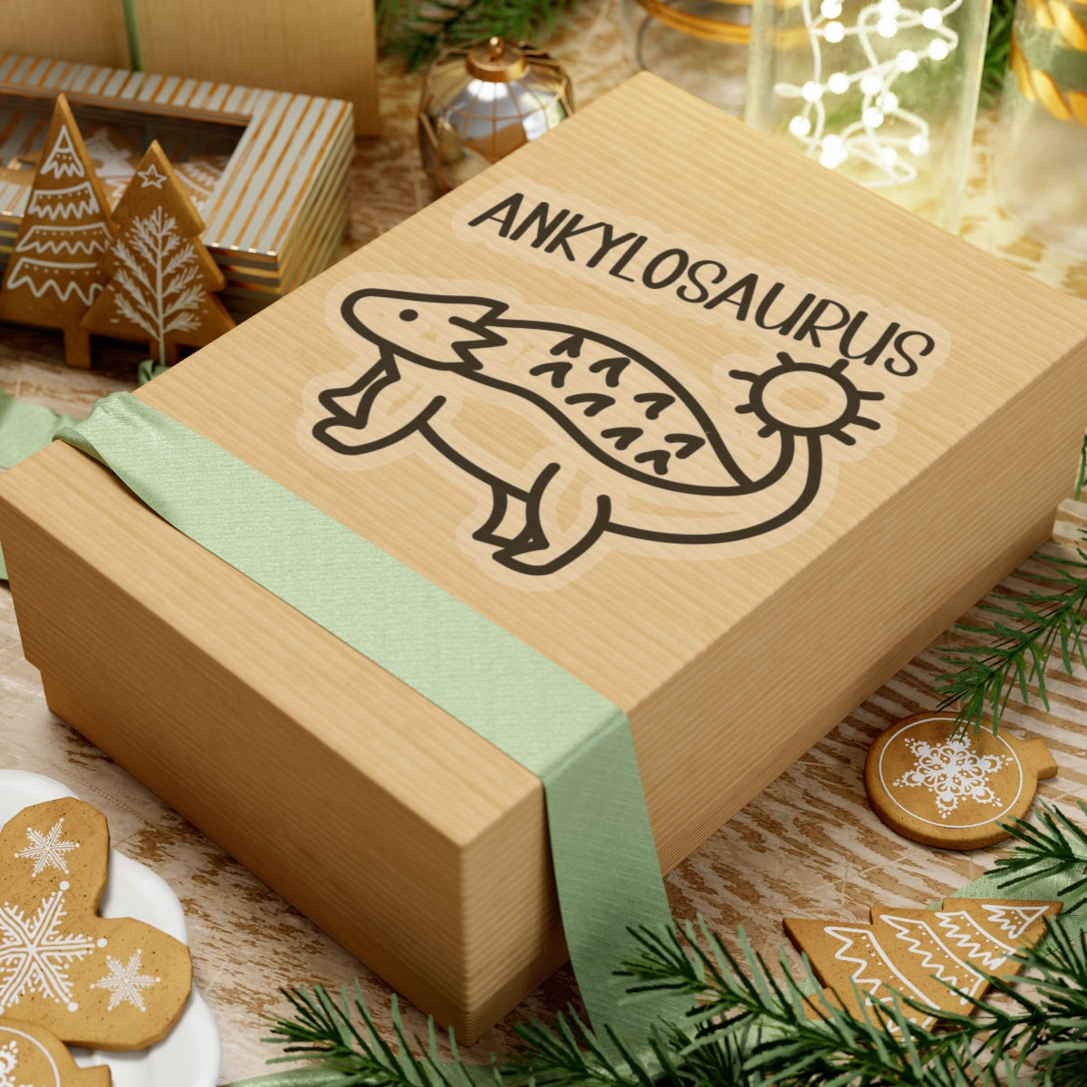 Cute Ankylosaurus - Amazing Kiss-Cut Sticker Gift to dino decorate any surface