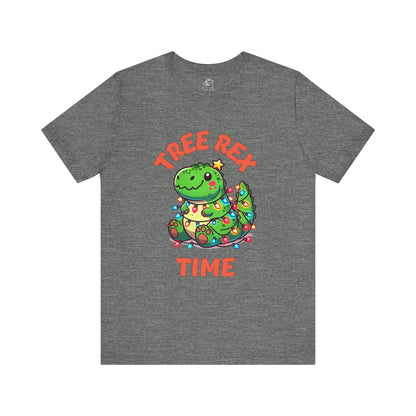 Tree Rex Time Christmas Kerry - Unisex Jersey Short Sleeve Tee Super Comfy Dino T-Shirt Gift