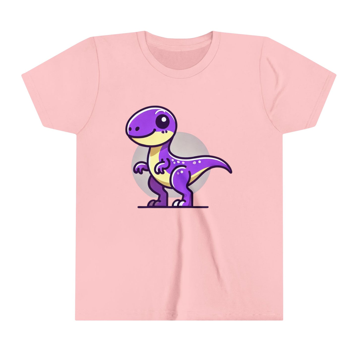 Youth Adorable Purple Dino Tee – Perfect for Little Dinosaur Lovers! 💜🦖 - Unisex Jersey Short Sleeve Tee Super Comfy Dino T-Shirt Gift