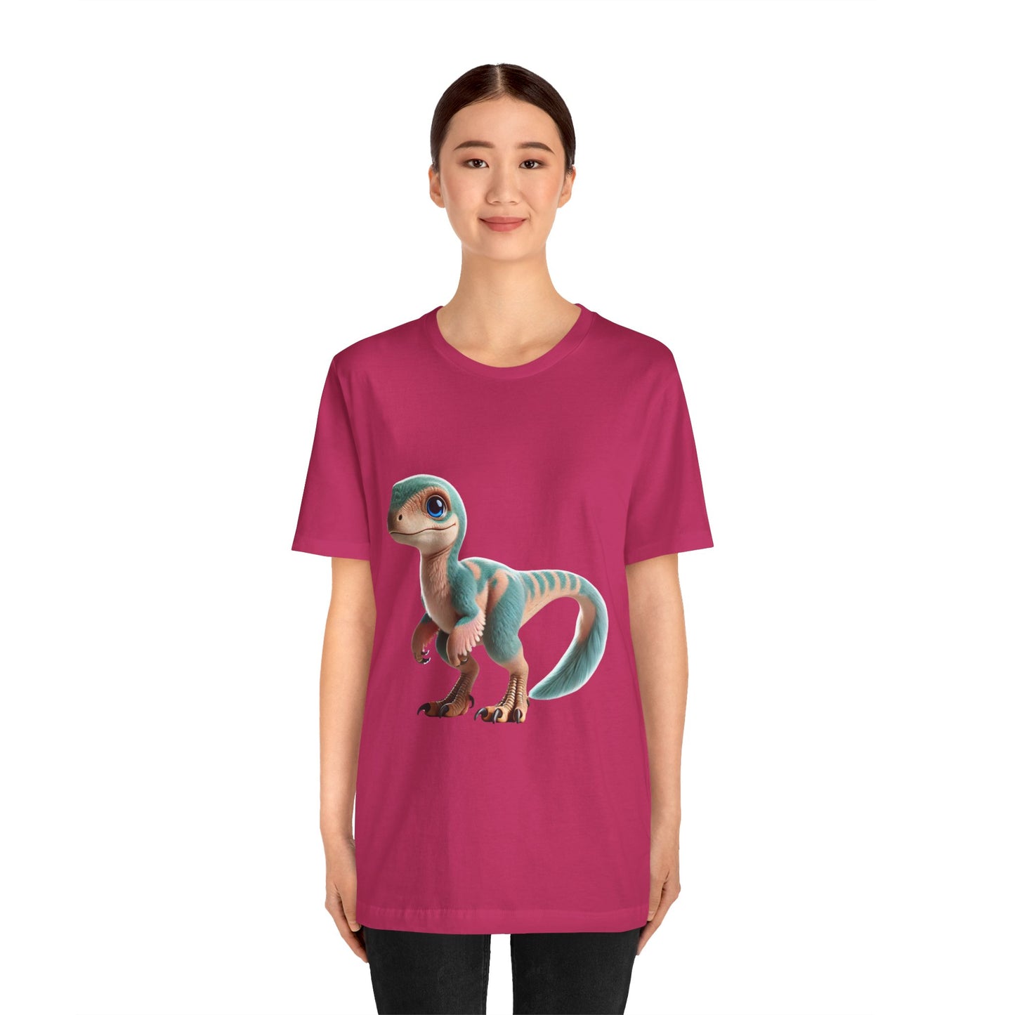 Pastel Velociraptor - Unisex Jersey Short Sleeve Tee Super Comfy Dino T-Shirt Gift