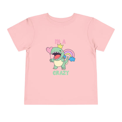 Crazy Cretaceous Cutie Toddler Size T-Shirt for kids who love dinosaurs
