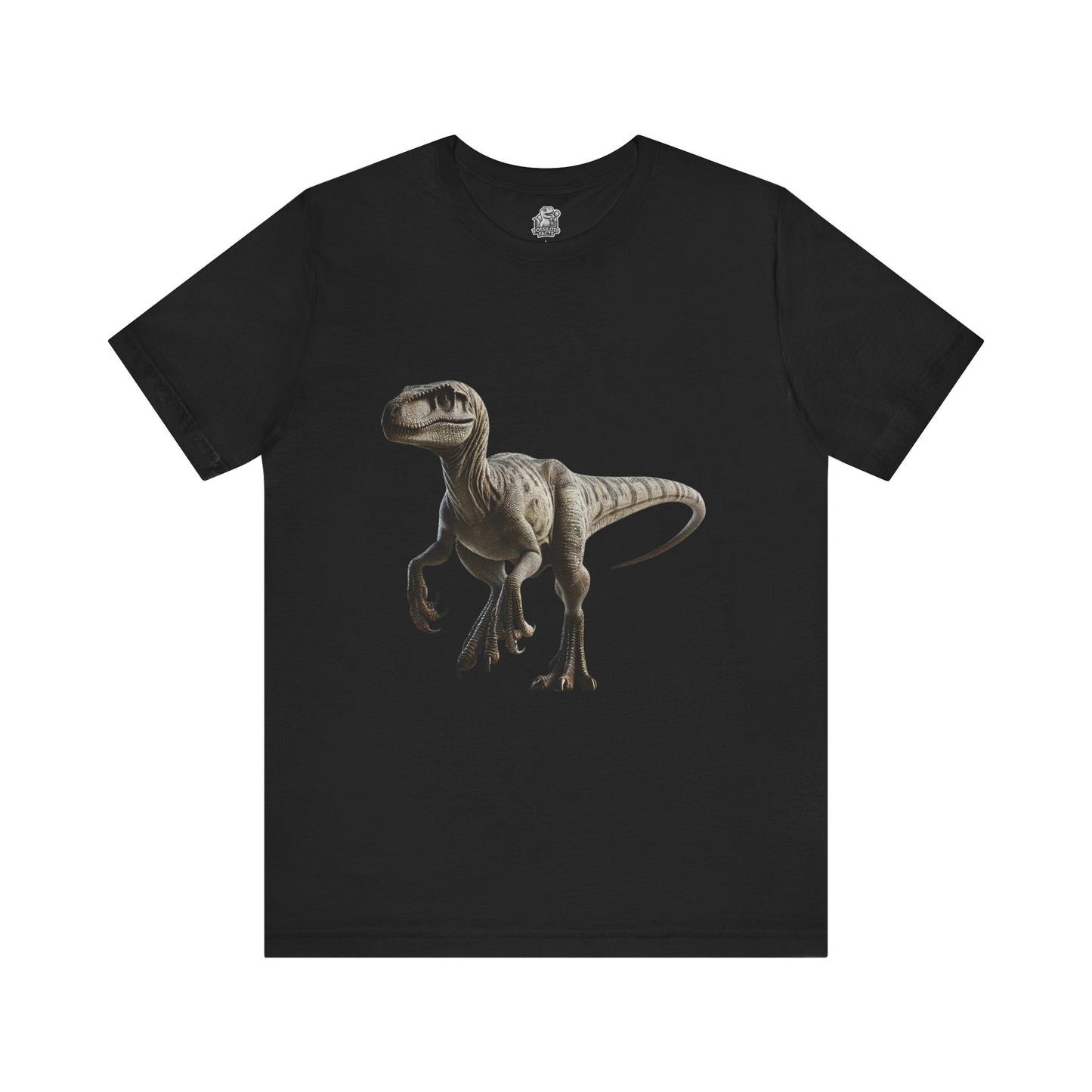 Brown Tone Theatrical Velociraptor - Unisex Jersey Short Sleeve Tee Super Comfy Dino T-Shirt Gift