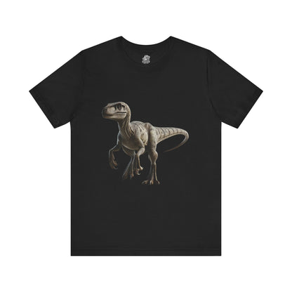 Brown Tone Theatrical Velociraptor - Unisex Jersey Short Sleeve Tee Super Comfy Dino T-Shirt Gift