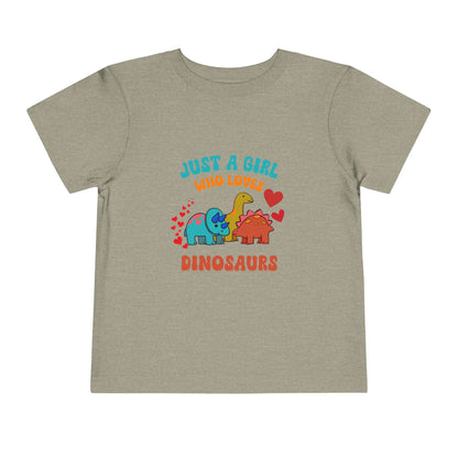 Just a Girl Who Loves Dinosaurs Toddler Size T-Shirt Stem children who Love Dinosaurs Tshirts
