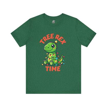 Tree Rex Time Christmas Steve - Unisex Jersey Short Sleeve Tee Super Comfy Dino T-Shirt Gift