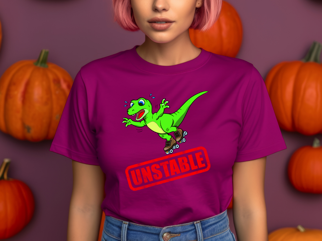 Unstable Raptor Stamp Women's T-Shirt for the Dino loving gal in your life