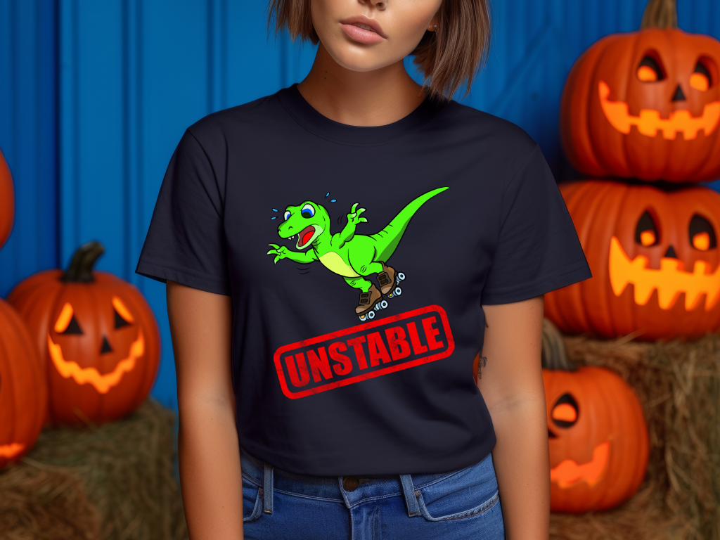 Unstable Raptor Stamp Women's T-Shirt for the Dino loving gal in your life